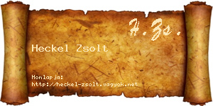 Heckel Zsolt névjegykártya